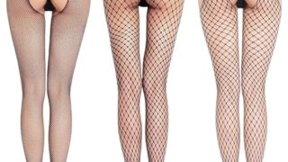 ランジェリー – セクシータイツ 3足セット BeLoved オープンクロッチ 網タイツ パンティストッキング 穴あき パンスト フ…
