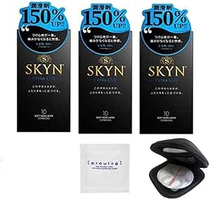 【3箱セット】 SKYN EXTRA LUB コンドーム 10個入り + オリジナルコンドームケース + ペペ ロ…