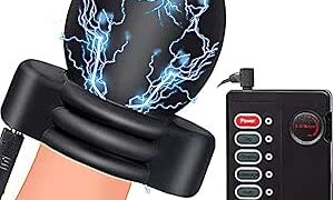 ペニスリング 男性用 ローター 亀頭責め 【3種電気 亀頭と裏筋を同時責め 電流強度調整可