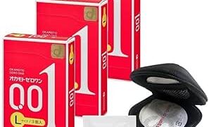 【3個セット】 オカモト ゼロワン 0.01ミリ Lサイズ 3個入り + オリジナルコンドームケース + ペペ ロ…