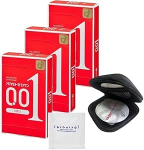 【3個セット】 オカモト ゼロワン 0.01ミリ Mサイズ 3個入り + オリジナルコンドームケース + ペペ ロ…