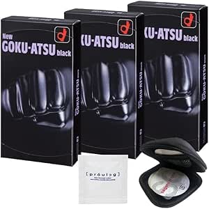 【3個セット】オカモト ニュー ゴクアツ/コンドーム 12個入 やわらか 極厚0.1㎜ + オリジナルコンドームケ…