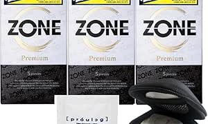 【3個セット】コンドーム ゾーン プレミアム 5個入 + オリジナルコンドームケース + ペペ ローション プロロ…