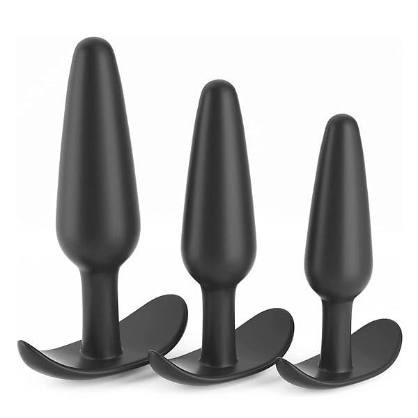 ディルド – アナルプラグ アナル開発 3点セット 初心者 アナル拡張 男女兼用 肛門栓 アダルトグッズ 大人のおもちゃ ブラック