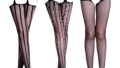 (アリカ) 網タイツ ストッキング 3枚セット ガーター 風 過激 ランジェリー セクシー ボンテージ スケスケ …