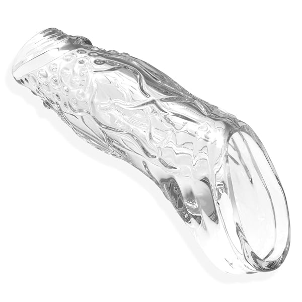 ペニスサック コックリング 貫通 先端露出 極太 太さ3cmUP G責め突起イボ 繰り返し使用 ぺにすさっく人気 …