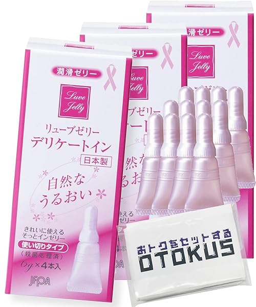コンドーム – リューブゼリー デリケートイン 4本入り ×3個セット