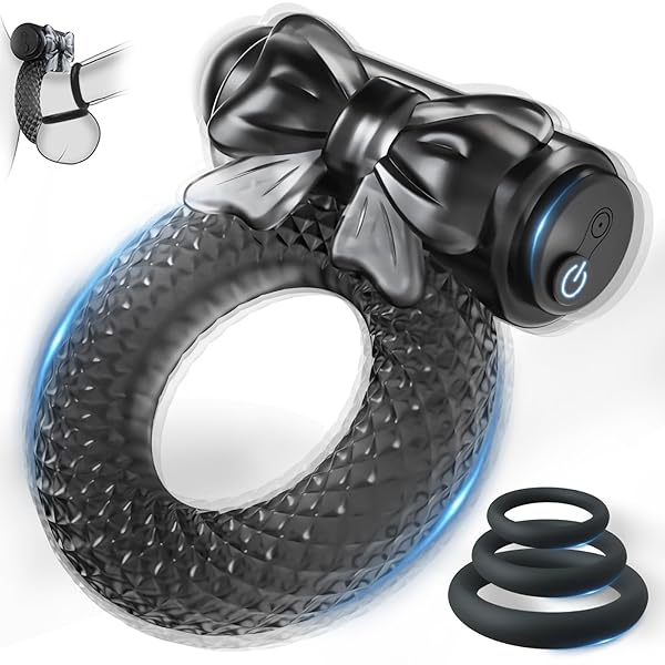 ペニスリング 男性用 4点セット 電動バイブ コックリング【10種振動刺激+装着+クリ責め】アダルトグッズ 高弾力…
