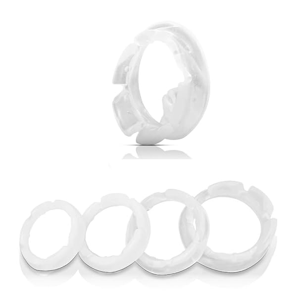 ペニスリング コックリング 4点セット 【昼用＆夜用】 無臭 防水 超通気性 シリコン製 高弾力 締め付け感調整可…