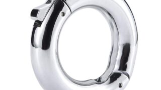 コックリング ペニスリング 金属 5種類のサイズが調整可能 歯車付きのペにスリング 男性用 アダルトグッズ(S)