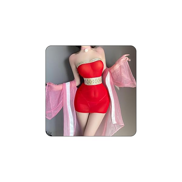 【5点セット】セクシー チャイナ風 コスプレ コスチューム 包臀スカート+ジャケット+チョーカー+ベルト+Tバック…