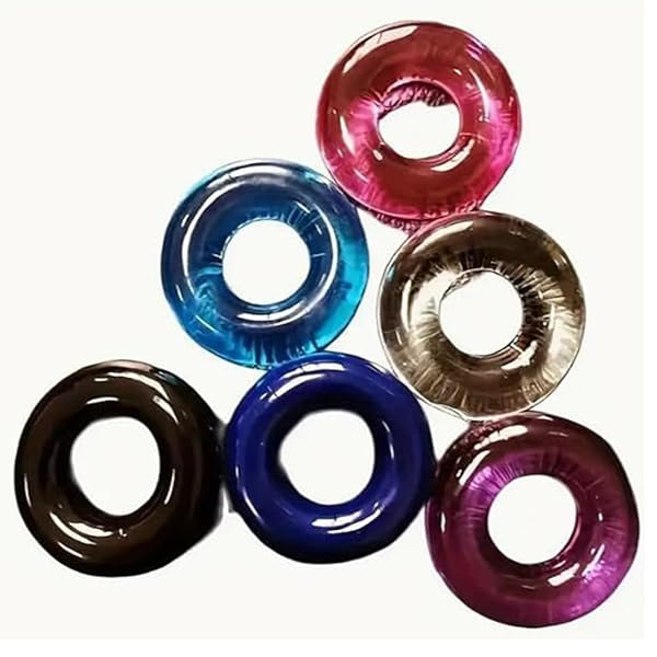 ペニスリング コックリング リング 高弾力 拘束 締め付け感 大人のおもちゃ 男性用品 男性用 6点セット