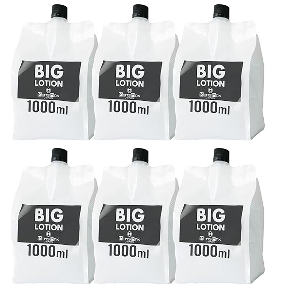 メンズマックス ビッグローション 6L(1L×6個)セット 大容量 業務用 強粘度 クリア 無色透明 小分け