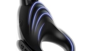 【最後まで元気！早〇対策】コックリング ペニスリング ウサギ型 【7種激震+8段階サイズ調整】 サイズ調整可能 電…