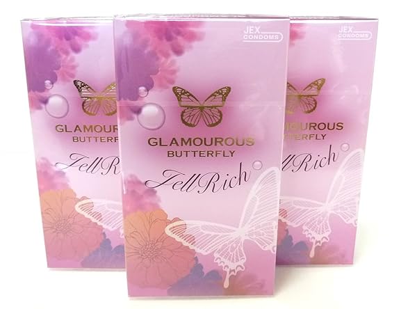 コンドーム – グラマラスバタフライ ジェルリッチ 8個入 (３個)