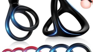 ペニスリング コックリング 8点セット【三角リング+コックリング+ペニスリング】 高弾力 シリコン製 男性用 アダ…