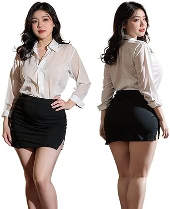 [Ahegao] [アヘガオ] OL 秘書 コスプレ セクシー 大きいサイズ エッチ 制服 エロ コスチューム 過…