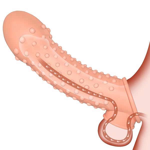 AiFox ペニスリング ペニスサック 陰茎袖 男性用 高弾性 ペニス拘束具 ペニスリング付き 束縛 防水 摩擦増…