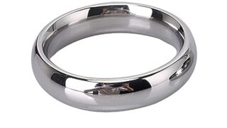 Alip ペニスリング 男性用 コックリング メンズ ステンレス リング アダルト用リング(45mm)