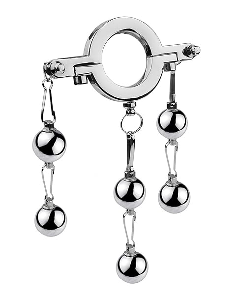 Alipコックリング ペニス 金属ボールストレッチャー金/玉 責めペニスリングcock ringペニス リング ペ…