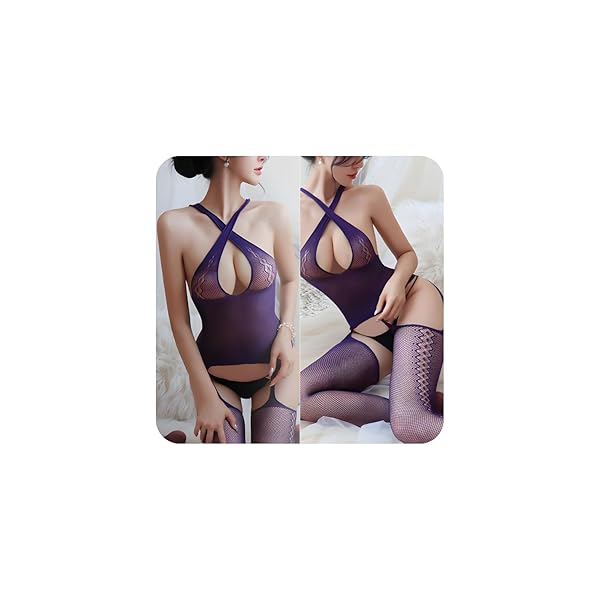 [BabaraBerry] ボディストッキング クロッチレス 網タイツ セクシーランジェリー コスプレ エッチ 過…