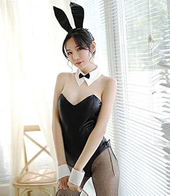 コスプレ – [BeLoved] バニーガール 5点セット 【 レオタード/ウサ耳カチューシャ/カフス*2 / 蝶ネクタイ型チョ…