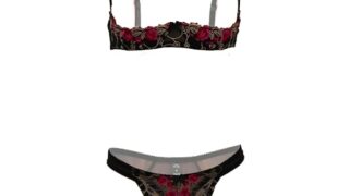 ランジェリー – Black Omen (ブラックオーメン) オープンカップブラジャー コスプレ ショーツ 穴あき 上下 セット ワ…