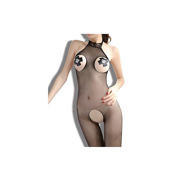 ランジェリー – Black Omen (ブラックオーメン) ボディストッキング コスプレ 網タイツ 穴あき 股開き 網タイツ オー…