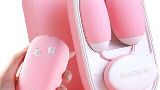 【一体型Boxの新鋭設計】ダブルローター 女性用 強力 静か 人気 バイブ 小型【一台二役！一体型磁気収納ボックス…