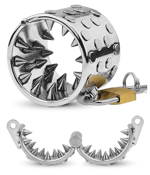 ペニスリング陰嚢リングスパイク付きステンレス鋼睾丸リングペニス拷問 CBT ペニス刺激大人のおもちゃボンデージ貞操…