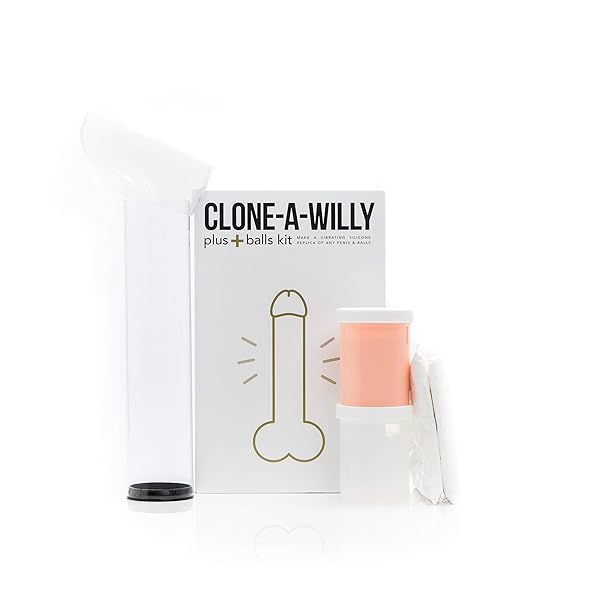 ディルド – CLONE-A-WILLY Plus Balls Kit (薄い肌色）※日本語マニュアル付き