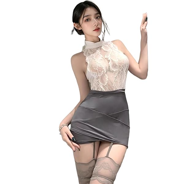 コスプレ – [Crsmikoa] セクシー ランジェリー ボディスーツ 秘書制服 腰出し ミニスカ 過激 エロ 透け透け 極薄…