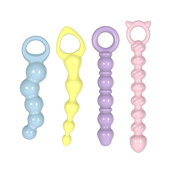 Dekori アナルビーズ 連珠式 アナルディルド 初心者 細い アナルプラグ アダルトグッズ 柔らかいあなるぷら…