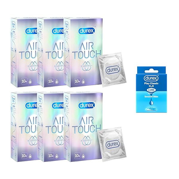 Durex デュレックス コンドーム エアタッチ たっぷりゼリー 10個入 6箱 ラテックス製 こんどーむ + 試…