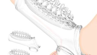 Giftoyou ペニスリング ペニスサック ペニス拘束具 男性用 極厚 2点セット 高弾性 束縛 摩擦増加 シリ…