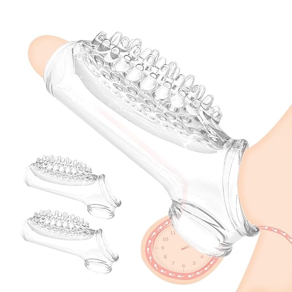 Giftoyou ペニスリング ペニスサック ペニス拘束具 男性用 極厚 2点セット 高弾性 束縛 摩擦増加 シリ…