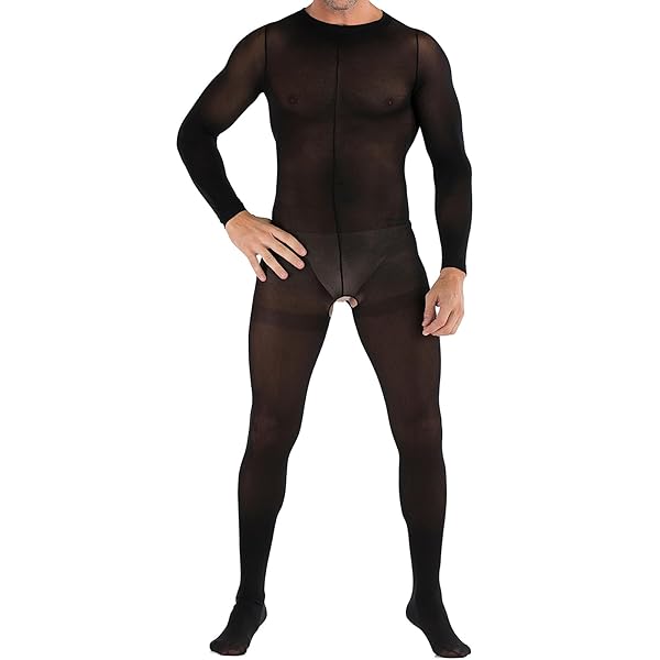 ランジェリー – [HNJZX] 男性 メンズ ボディストッキング 穴あき 全身タイツ メンズ シースルーレオタード セクシー下着 …