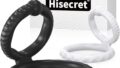 Hisecret ペニスリング コックリング 2点セット【黒と白】 高弾力 シリコン製 男性用 アダルトグッズ 大…