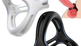 Hisecret ペニスリング コックリング 三角リング 2点セット【黑と白】シリコン製 男性用 アダルトグッズ …