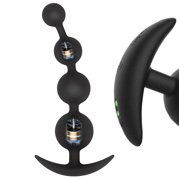 Ifukens アナルビーズアナルパールアナルプラグ シリコンアなるビーズ連珠式 曲がるアナルディルド 女性用 柔…