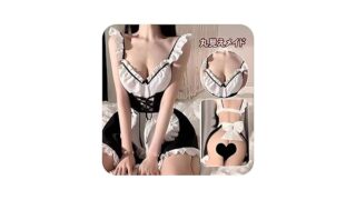 [Jtayiba] メイド服 コスプレ セクシーランジェリー Tバック 上下 3点セット 超過激 大きいサイズ ベ…