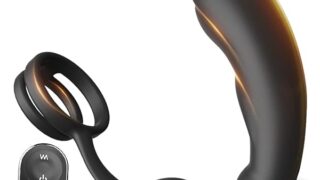 ディルド – Kyosoo アナルプラグ アナルバイブ 前立腺マッサージ 【9振動モード＋ペニスリング付き】前立腺刺激 メスイキ…