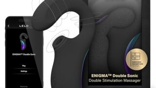 バイブ – LELO ENIGMA Double Sonic 女性用トリプル刺激マッサージャー（Bluetoothアプリ対応）…