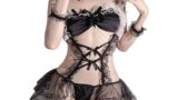 ランジェリー – [LIKENNY] メイド服 4点セット セクシー コスプレ ベビードール レース 女仆 可愛い エロ ランジェリ…