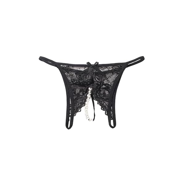 ランジェリー – [LIKENNY] 黒レース 下着 セクシー オープンショーツ SM 過激 誘惑 透明 穴あき Tバック エロチッ…
