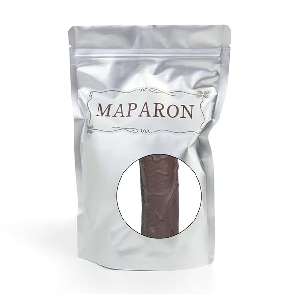 ディルド – MAPARON アナルプラグ 吸盤付き 液体シリコン 5.3x32cm ダークブラウン