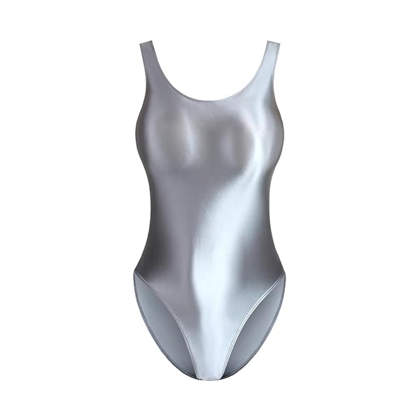 コスプレ – MJINM レディース超光沢フルバック競泳水着レオタード 伸縮性 極薄素材 激密着目立つレースクイーン キャンペー…
