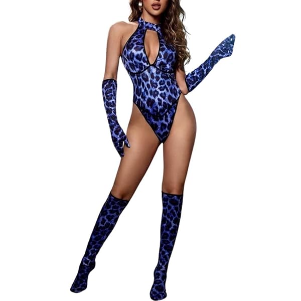 MORApink 豹柄 ヒョウ柄 コスプレ セクシー ランジェリー ハイレグ レオタード 過激 ボディースーツ コ…