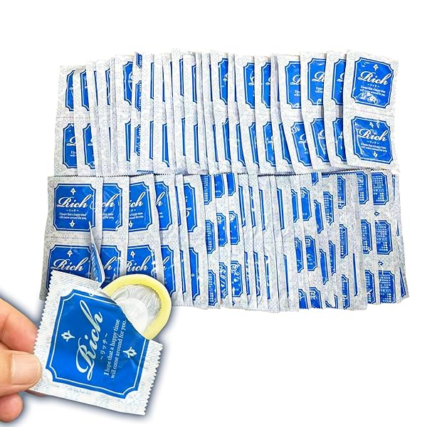 業務用コンドーム ゴム製 リッチ Mサイズ 普通サイズ 女性に人気 潤滑ゼリー 増量 うるおい 男性向け 早漏防止…