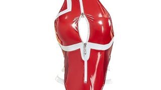 Mobbunny レディース アニメ 派生 セクシー コスプレ コスチューム PUレザー ホルター ボディスーツ …